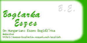boglarka eszes business card
